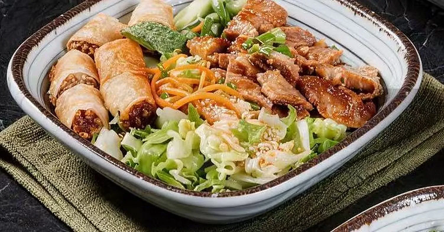 Bo bun au bœuf et nems