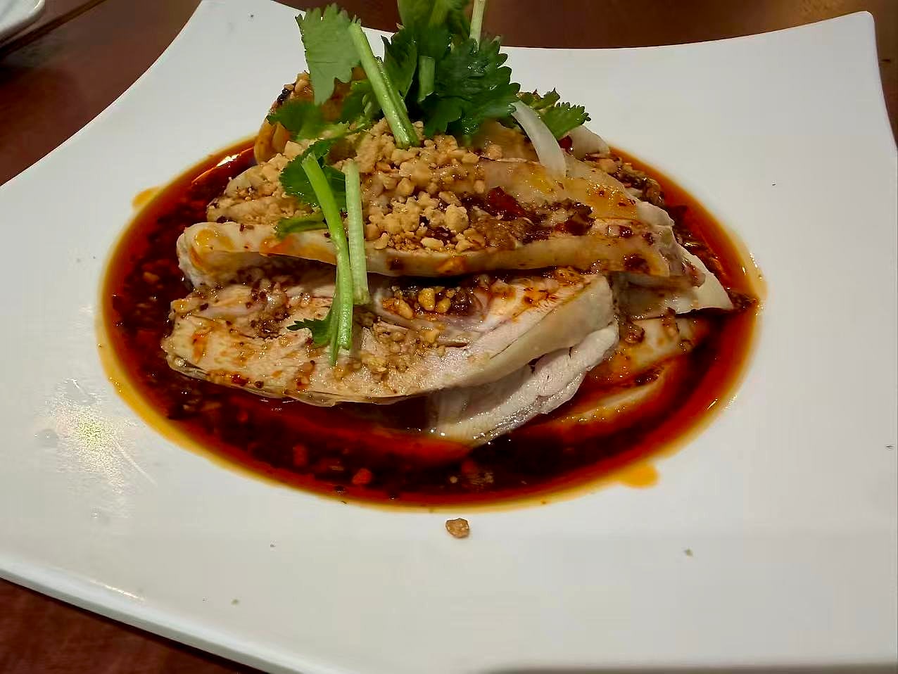 Poulet à la sauce pimentée